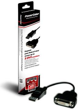 У PowerColor готов переходник для систем с поддержкой Eyefinity, упрощающий подключение мониторов