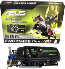 Характеристики и фото видеокарты на базе GPU GeForce GTS 450: ASUS ENGTS450 DirectCU