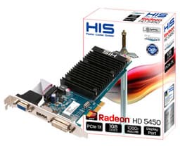HIS представила вариант Radeon HD 5450 с интерфейсом PCIe x1