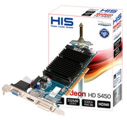 HIS представила версию ATI Radeon HD 5450 для слота PCI