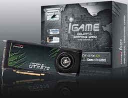 Компоненты 3D-карты Colorful iGame GTX 570 работают на повышенных частотах