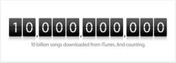 Продажи музыки в iTunes достигли отметки в 10 млрд. треков