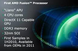 AMD скоро начнет поставки 32-нанометровых «гибридов» CPU и GPU с поддержкой DirectX 11