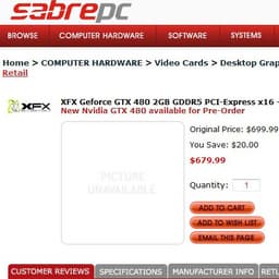 Кое-где начат прием предварительных заказов на 3D-карту GeForce GTX 480