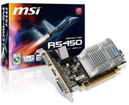Графические карты MSI R5450 серии Silent