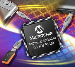 Микроконтроллеры Microchip PIC24FJ256GB210 оснащены контроллером USB и 96 КБ ОЗУ