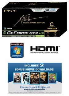 PNY дополняет серию XLR8 разогнанной 3D-картой GeForce GTX 460