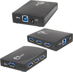 SIIG предлагает концентраторы с тремя и четырьмя портами SuperSpeed USB