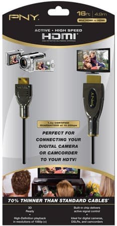 PNY Technologies выпускает очень тонкие активные кабели HDMI