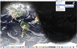 EarthDesk 5.7.3 — карта Земли на рабочем столе Mac OS X