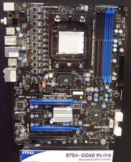 В системной плате MSI 870A-GD60 Hydra объединены разработки AMD и Lucid