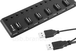 Каждый порт 13-портового концентратора USB iMONO можно отключить независимо от других