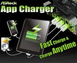Технология ASRock App Charger ускоряет зарядку батарей мобильных устройств от порта USB