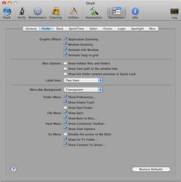 OnyX 2.3 — очередная версия системного оптимизатора для Mac OS X
