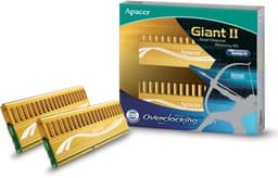 Объем наборов модулей памяти Apacer Giant II DDR3-2000 МГц равен 8 и 12 ГБ