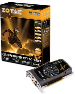 3D-карта ZOTAC GeForce GTX 460SE имеет четыре видеовыхода