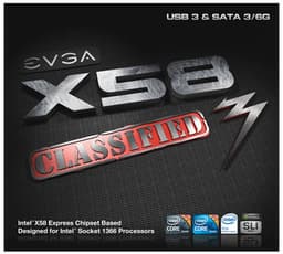 EVGA оборудовала системную плату Classified 3 на чипсете Intel X58 портами SATA 6 Гбит/с и USB 3.0