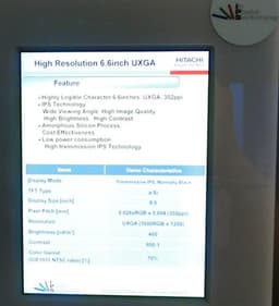 Дисплей Hitachi для планшетов более чем вдвое превосходит дисплей iPad по плотности пикселей