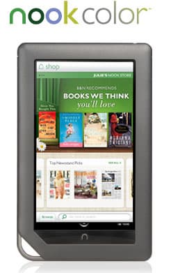 В электронной книге Barnes & Noble NOOKcolor используется ЖК-панель типа IPS