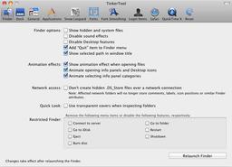 TinkerTool 4.6.1 — утилита для изменения скрытых настроек Mac OS X