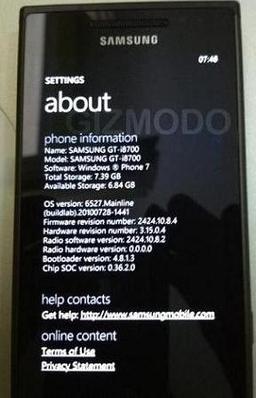 Фотографии коммуникатора на базе Windows Phone 7 — Samsung GT-i8700
