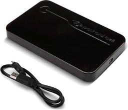 Объем миниатюрного внешнего HDD Packard Bell Go равен 750 ГБ