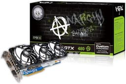 3D-карта KFA2 GeForce GTX 480 LTD OC Anarchy разогнана в заводских условиях