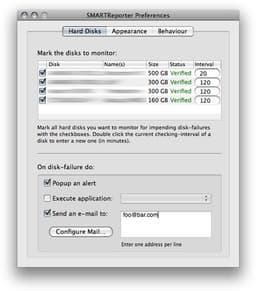 SMARTReporter 2.6.2 для Mac OS X — утилита для проверки показателей S.M.A.R.T.
