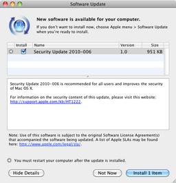 Security Update 2010-006 исправляет AFP в Snow Leopard