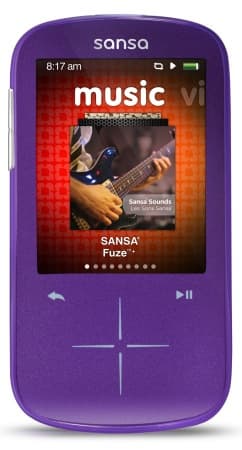 SanDisk представляет новый портативный плеер Sansa Fuze+