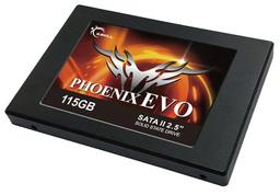 В накопителе G.Skill Phoenix EVO обемом 115 ГБ используется флэш-память 20-нанометрового класса