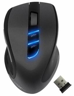 Беспроводная мышь GIGABYTE ECO600 оснащена лазерным датчиком разрешением 1600 dpi