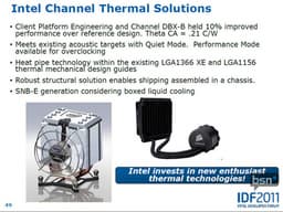 Intel будет комплектовать коробочные версии процессоров Sandy Bridge-E системой водяного охлаждения?