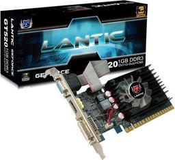 Память 3D-карты Lantic GT520 1GB DDR3 Blade работает на частоте 1300 МГц