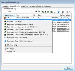 Безопасность: Windows 7 & Vista Firewall Control v.4.0