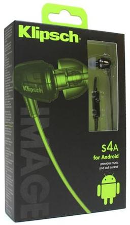 Наушники Klipsch Image S4A предназначены для устройств с ОС Android