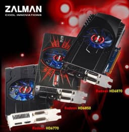 Zalman выходит на рынок видеокарт с моделями Radeon HD 6770, HD 6850 и HD 6870