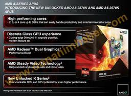 Названа дата выхода и другие данные процессоров AMD A8-3870K и A6-3670K Black Edition