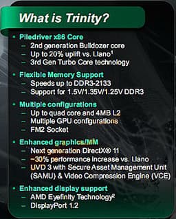 AMD начнёт массовый выпуск APU Trinity для настольных ПК в марте 2012 года