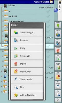 X-plore 2.03 — файловый менеджер для Android