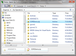 Архиваторы: QuickZip v.5.1.14
