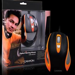 Игровая мышь Canyon CNR-MSG01 светится в УФ-лучах