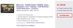 На сайте Best Buy появился планшет Motorola Xoom; цена пугает и смешит одновременно