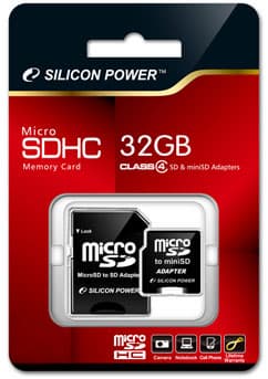 Silicon Power представила карту памяти microSDHC Class 4 объемом 32 ГБ
