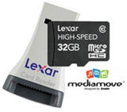 Lexar Media начинает продажи карточек microSDHC Class 10 объемом 32 ГБ