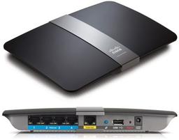 Маршрутизатор Cisco Linksys E4200 поддерживает скорость до 450 Мбит/с