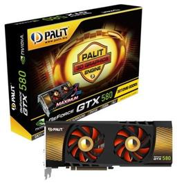 Palit анонсирует 3D-карту GeForce GTX 580 с удвоенным объёмом памяти