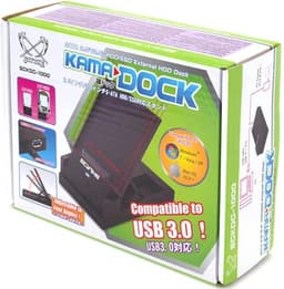 Док Scythe Kama Dock Hard Drive Docking Station с интерфейсом USB 3.0 готов принять накопители типоразмера 2,5 и 3,5 дюйма