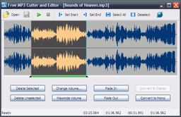 Free MP3 Cutter and Editor v.2.5.0.466 - программа для быстрого редактирования MP3-файлов