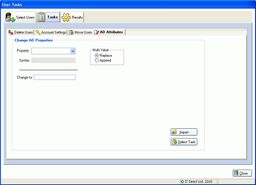 User Account Manager v.4.09 - программа для управления учетными записями в Windows и Exchange